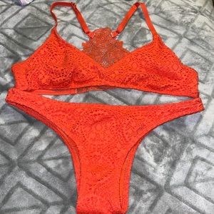 Red-orange bikini